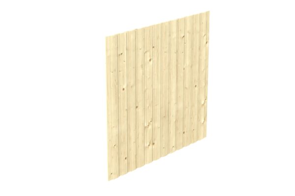 Seitenwand aus Deckeschalung 20x120mm Fichte