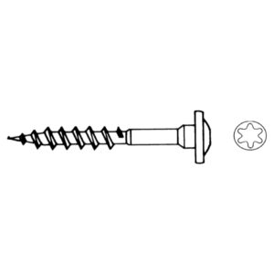 Schraube für Bodenhülsen  7,0x50 mm