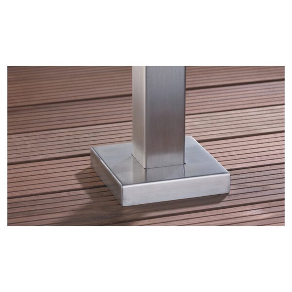 VETRO Abdeckkappen für Schraubplatte 155x155x30 mm