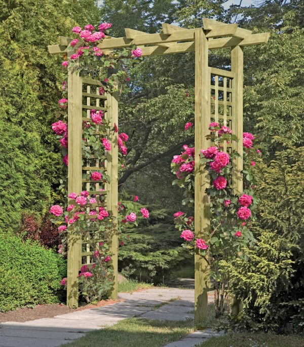 Eingangspergola gerade