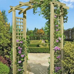 Eingangspergola mit Bogen