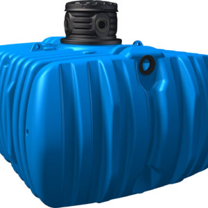 FLAT L Flachtank, blau Haus-Premium, begehbar