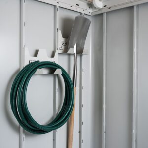 Gerätehalter Gerätehaus Neo grauweiß 2 Stück