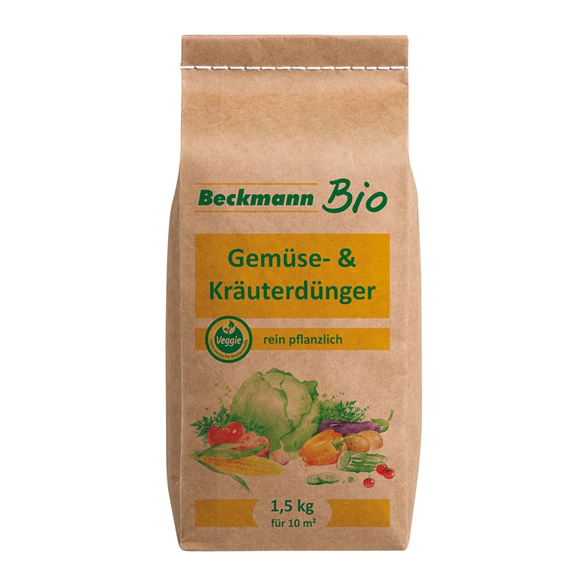 Bio Gemüse- und Kräuterdünger 1,5kg Papierbeutel 1 Bio Gemüse- und Kräuterdünger 1,5kg Papierbeutel