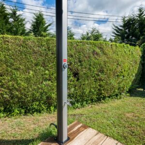 PVC Solardusche mit Fußdusche, 35l, aluminium