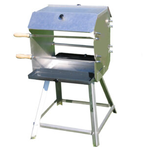 Grillen - risikofrei und einfach 10 Mutzbratengrill mit 4 Spießen für 28 Portionen