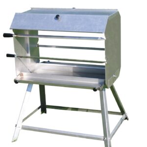 Grillen - risikofrei und einfach 2 Mutzbratengrill mit 4 Spießen für 52 Portionen