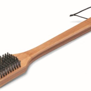 Grillen - risikofrei und einfach 3 Grillbürste mit Bambus-Holzgriff für Holzkohlegrills