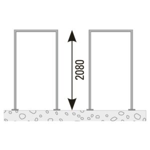 VETRO Pfosten-Zarge, zum Aufschrauben