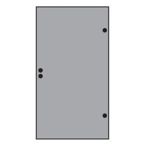 VETRO TÜR-Glasscheibe 987x1800 mm, Vollflächen
