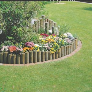 Nadelholz-Palisade, gespitzt, kdi. grün