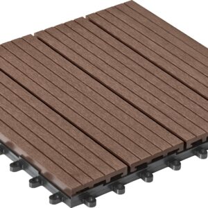 WPC-Fliese 30x30cm, 6er-Pack