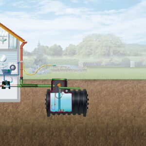 MONO Erdtank, schwarz, oval