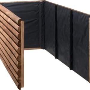 Hochbeet Halbrundriegel, teakbraun