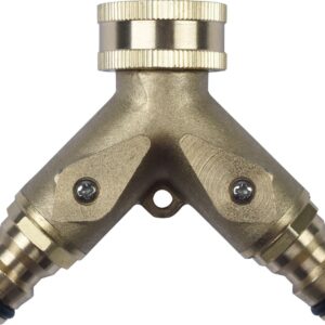 Y-Verteilerstück mit 2 Kugelhähnen