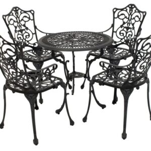 Bistroset Jugendstil, Aluguss