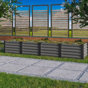 Hochbeete Meta in & out Granit/schwarz 401 L