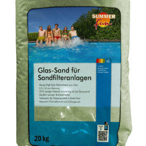 Glassand für Sandfilteranlagen Körnung 0,5 - 1,00 mm Sack / 20kg