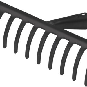 Gartenrechen schwarz