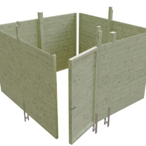 Abstellraum aus Profilschalung Imprägniert