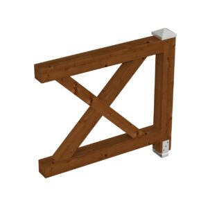 Brüstung Andreaskreuz