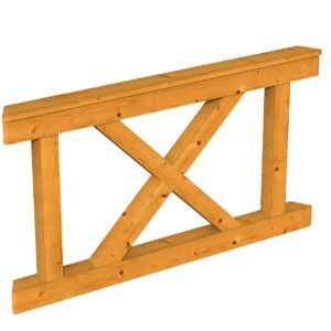 Brüstung Andreaskreuz Nancy