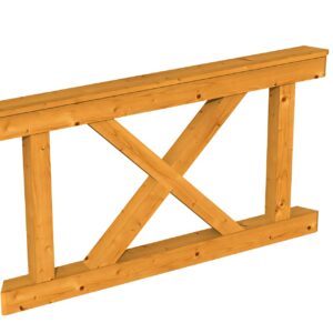 Brüstung Andreaskreuz Nice