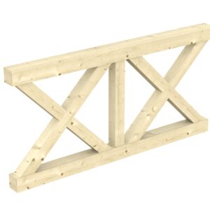 Brüstung Andreaskreuz