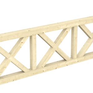 Brüstung Andreaskreuz