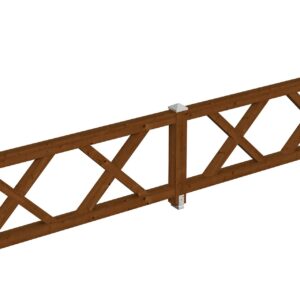 Brüstung Andreaskreuz