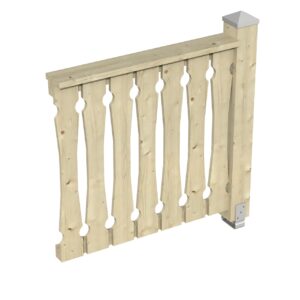 Brüstung Balkonschalung Fichte