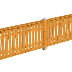 Brüstung Balkonschalung Fichte