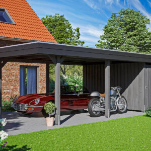 Das richtige Gewächshaus - problemlos und komfortabel 2 Carport Wendland mit Abstellraum