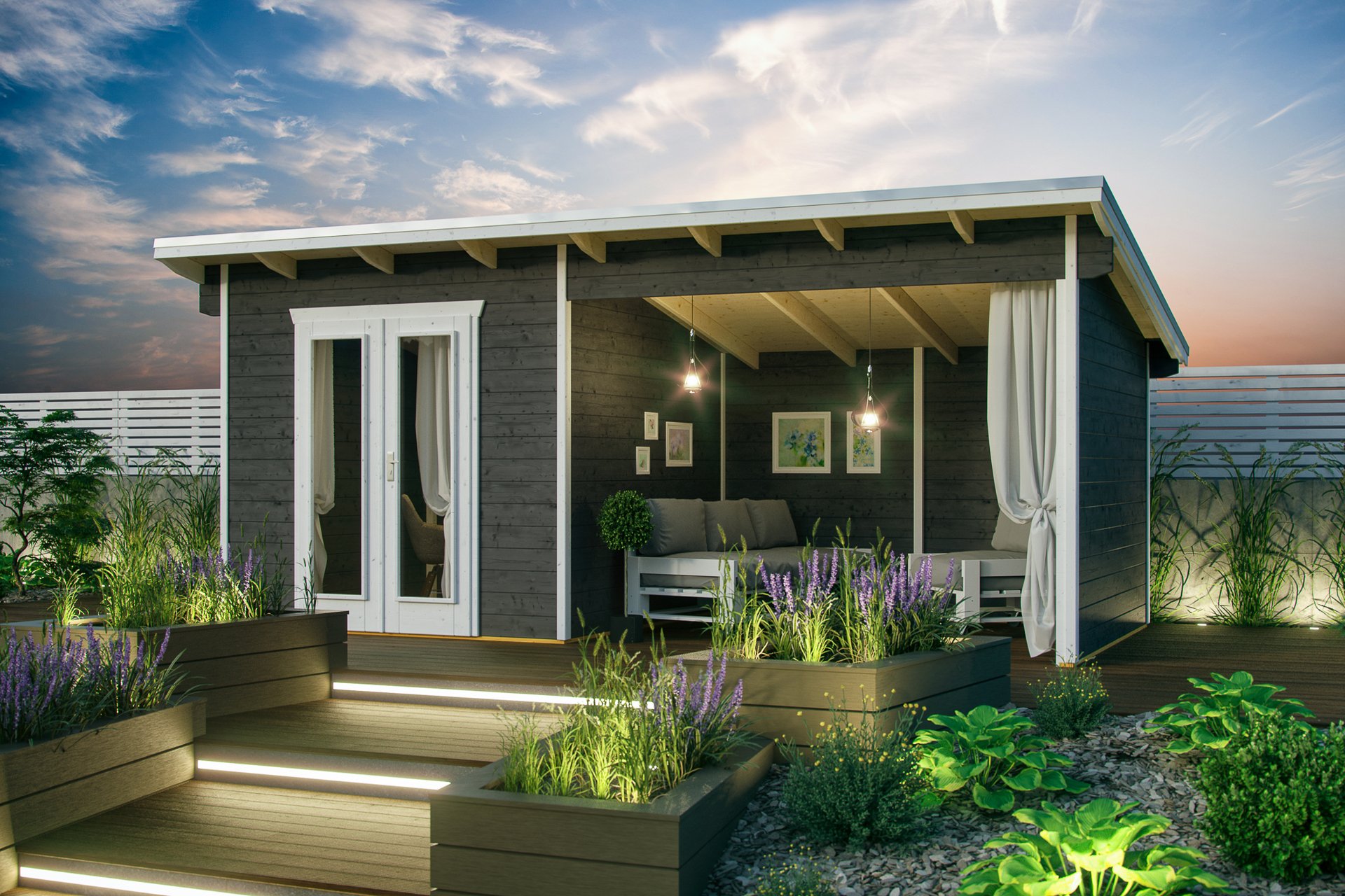 Gartenhaus Texel, 28mm 550 x 250cm 1 Gartenhaus Texel, 28mm 550 x 250cm