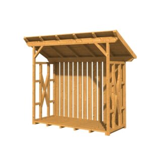 Holzunterstand Lars 2, 290x128cm