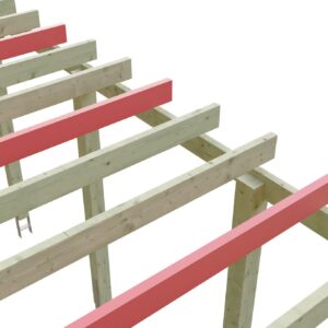 Schneelasterhöhung Flachdach-Carport