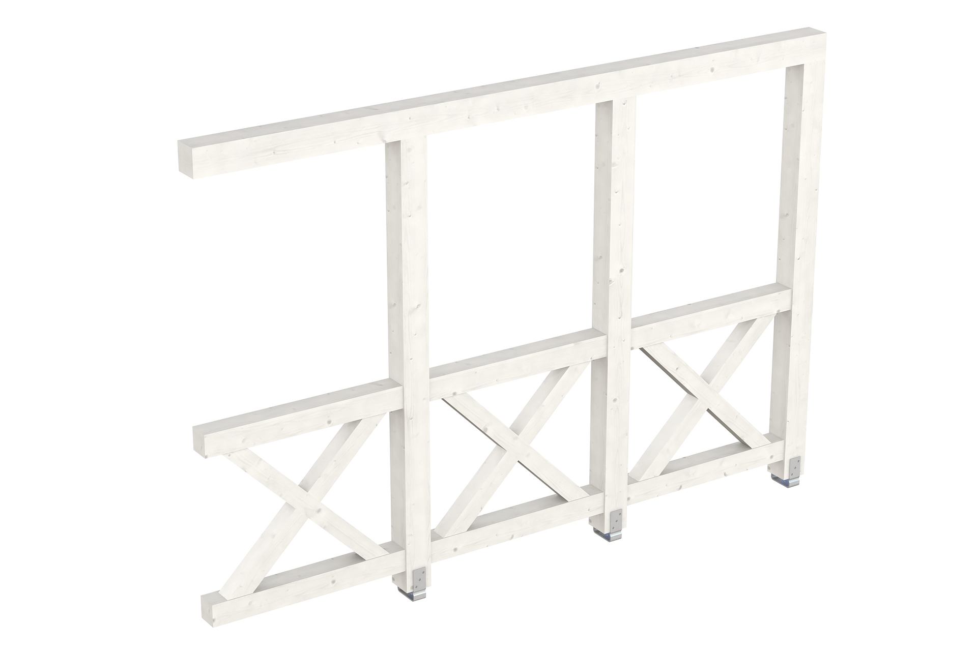 Seitenwand Andreaskreuz, Wandanbau Fichte 1 Seitenwand Andreaskreuz, Wandanbau Fichte