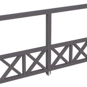 Seitenwand Andreaskreuz, Wandanbau Fichte