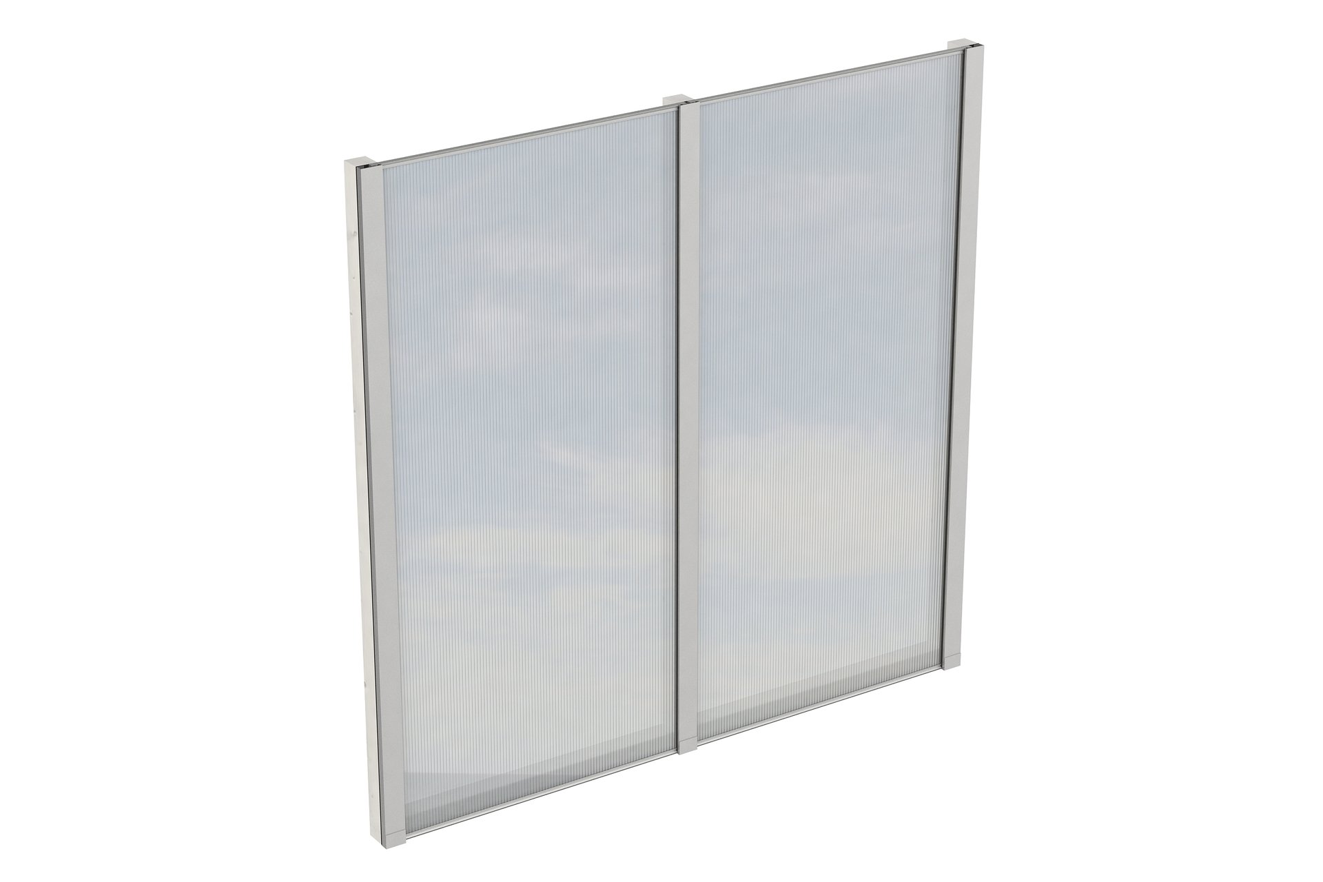 Seitenwand m. Polycarbonat, freistehend Fichte 1 Seitenwand m. Polycarbonat, freistehend Fichte