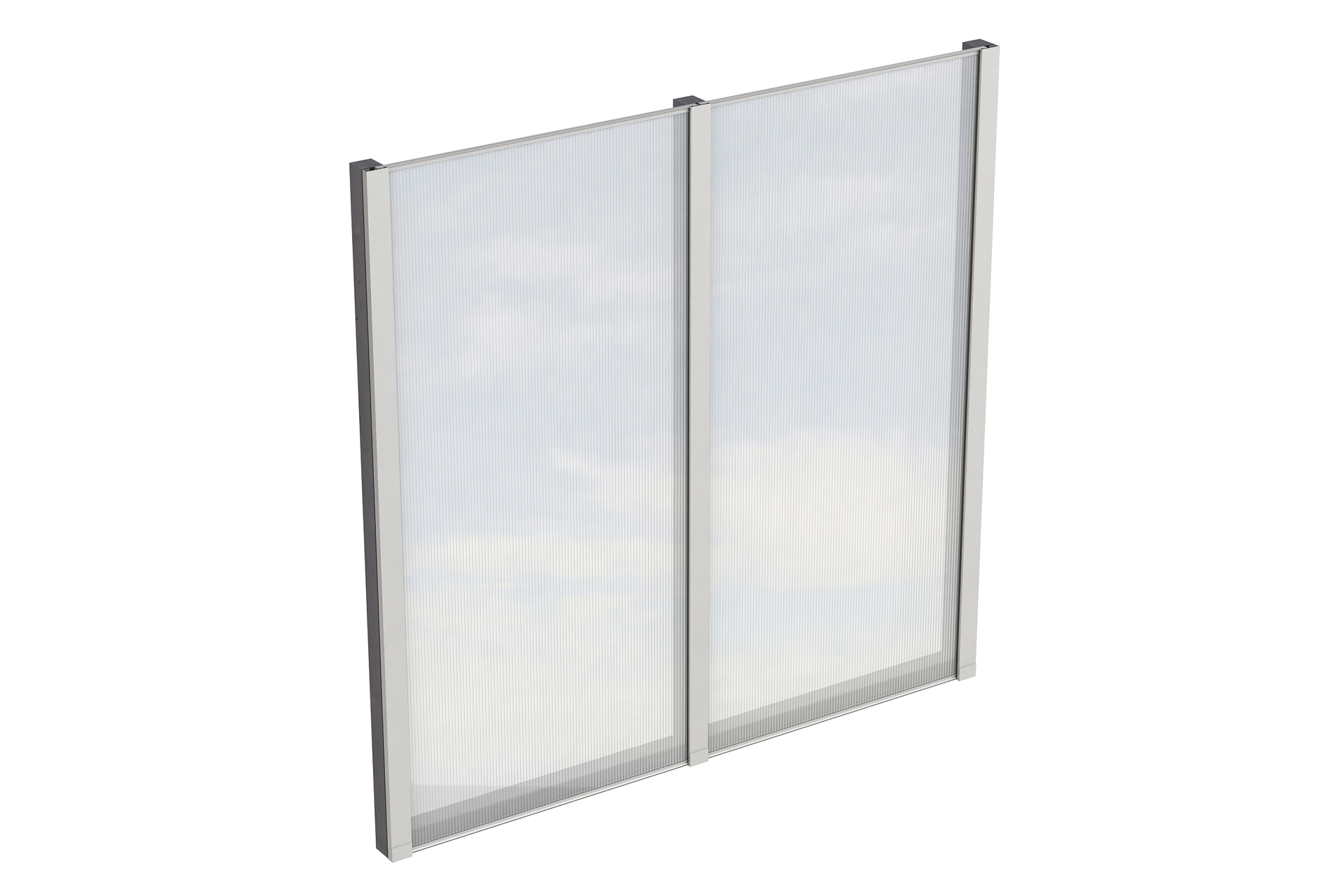 Seitenwand m. Polycarbonat, freistehend Fichte 1 Seitenwand m. Polycarbonat, freistehend Fichte