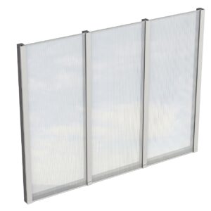 Seitenwand m. Polycarbonat, freistehend Fichte