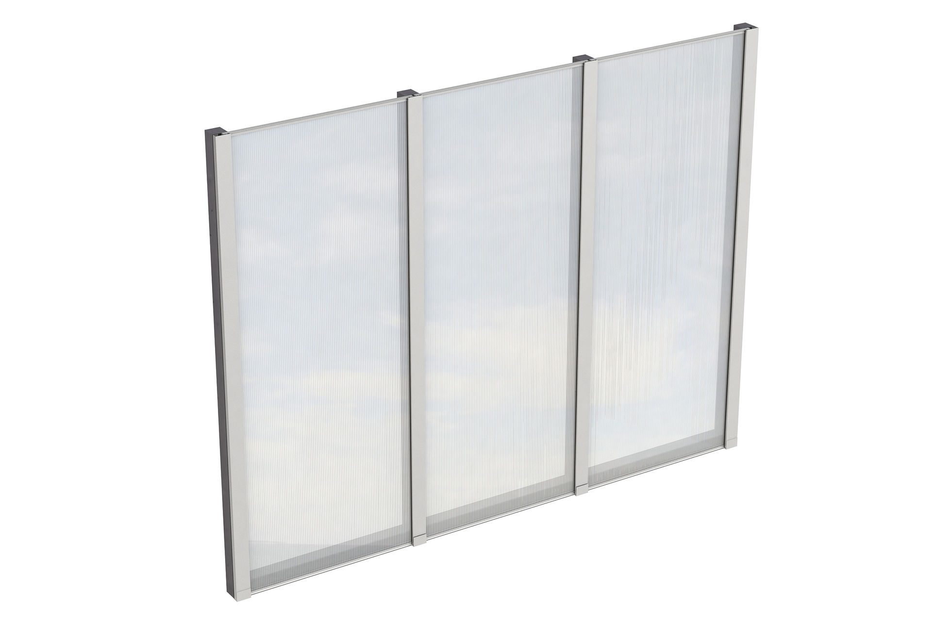 Seitenwand m. Polycarbonat, freistehend Fichte 1 Seitenwand m. Polycarbonat, freistehend Fichte