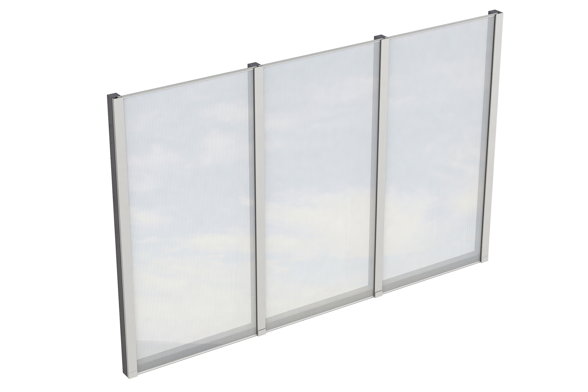 Seitenwand m. Polycarbonat, freistehend Fichte 1 Seitenwand m. Polycarbonat, freistehend Fichte