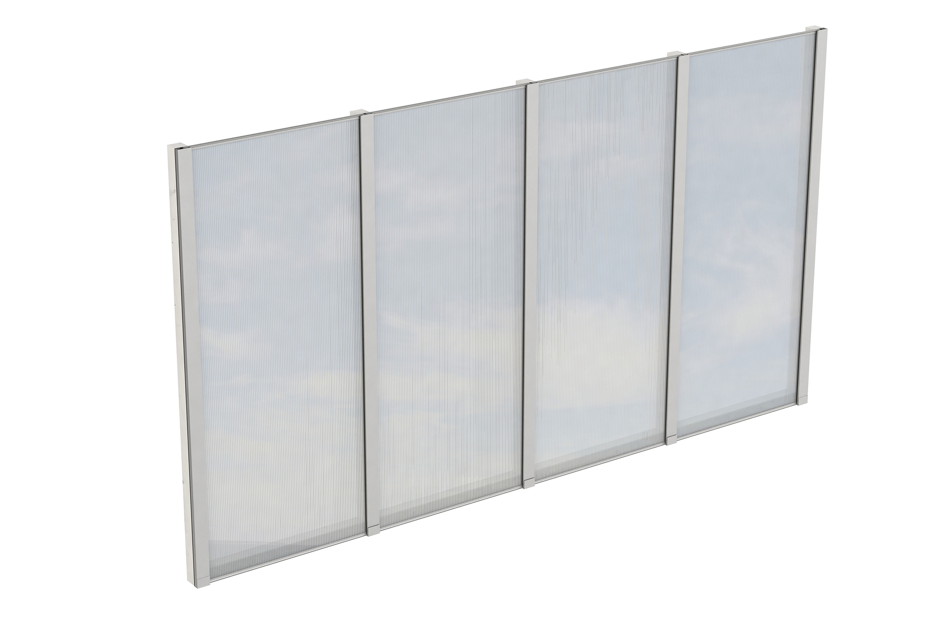 Seitenwand m. Polycarbonat, freistehend Fichte 1 Seitenwand m. Polycarbonat, freistehend Fichte