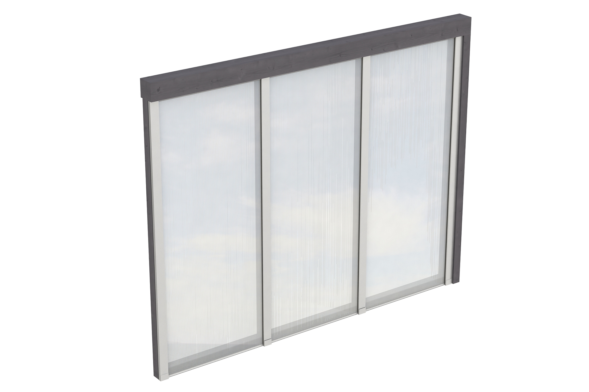Seitenwand m. Polycarbonat, Wandanbau Fichte 1 Seitenwand m. Polycarbonat, Wandanbau Fichte