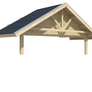 Vordach Bern 212 x 420cm natur