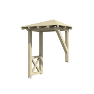 Vordach Wesel 3 Walmdach