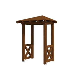 Vordach Wesel 4 Walmdach