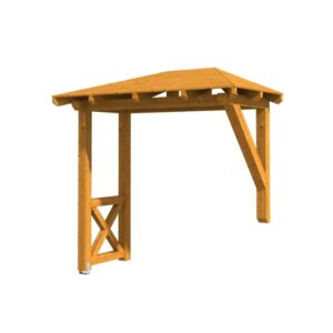 Das richtige Gewächshaus - problemlos und komfortabel 11 Vordach Wismar 3 Walmdach