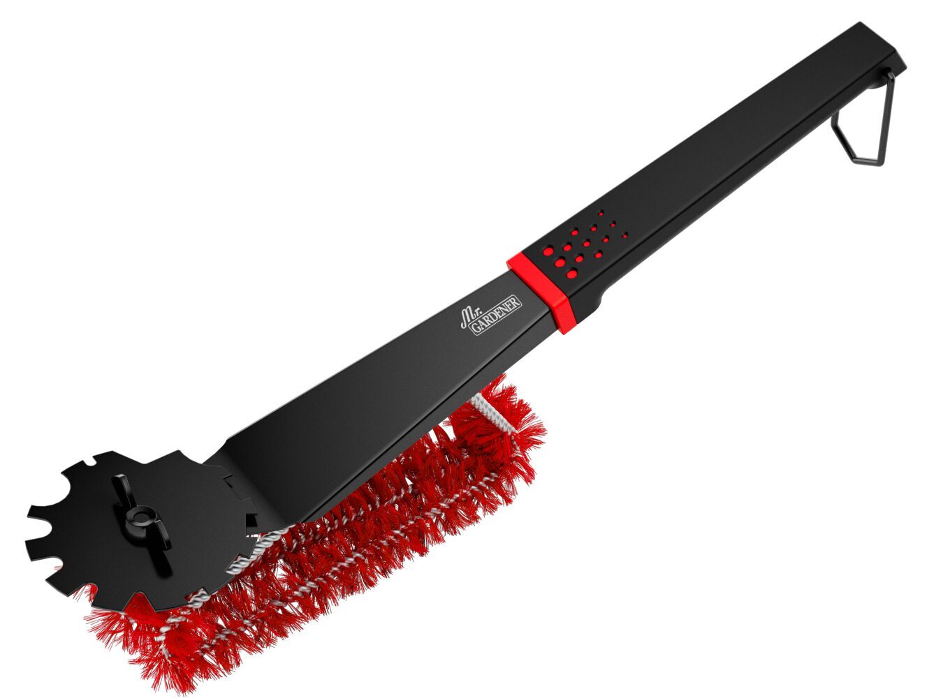 Grillreinigungsbürste Black-Line mit Rostschaber 1 Grillreinigungsbürste Black-Line mit Rostschaber